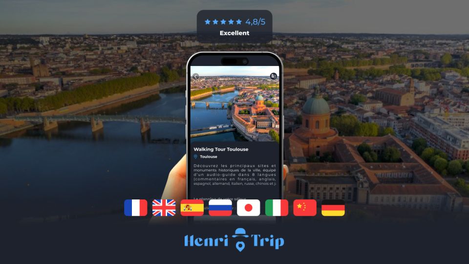 Toulouse : Walking Tour With Audio Guide - Immersive Audio Guide Experience