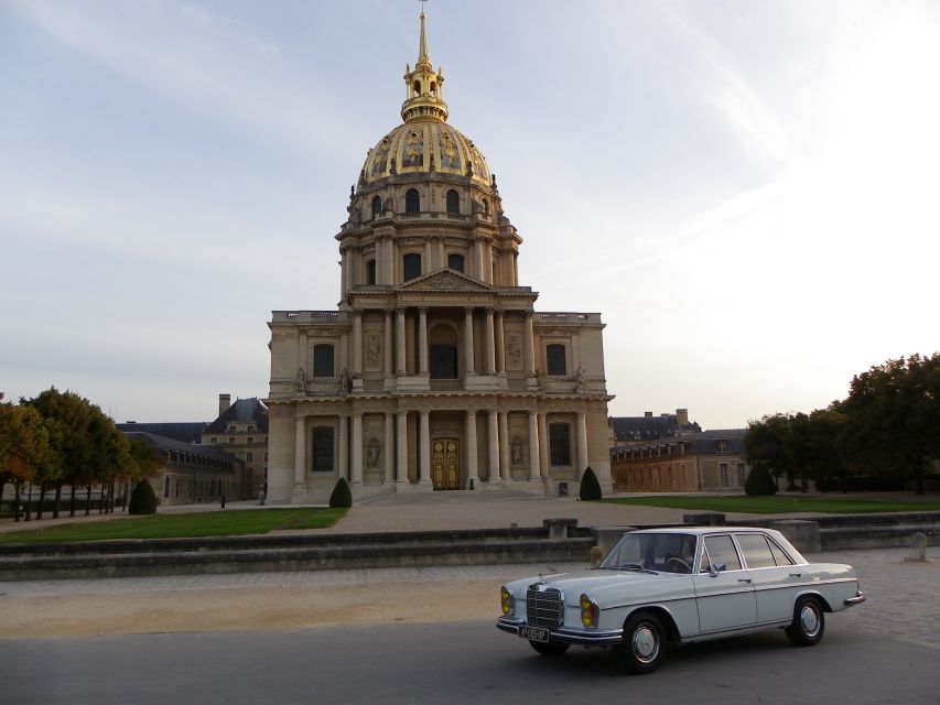 Paris: 2.5-Hour Guided Vintage Car Tour and Wine Tasting - Pricing and Inclusions