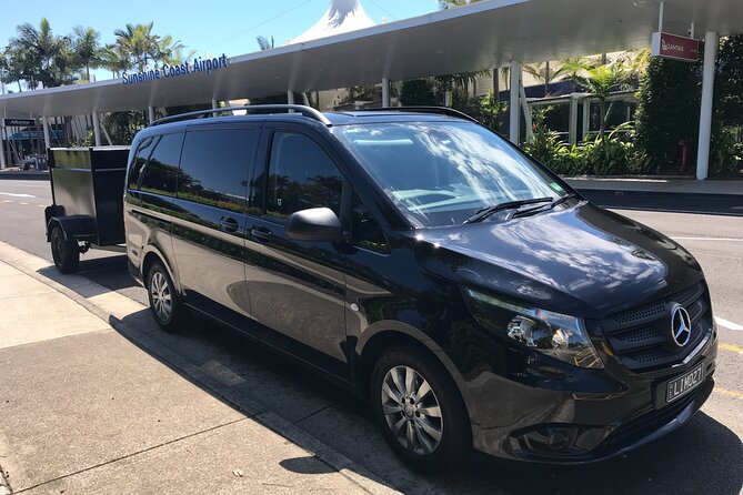 Private Transfer From Sunshine Coast Airport to Noosa 7 Seater + Luggage Trailer - What to Expect on Arrival