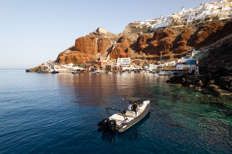 Santorini: Half Day Exclusive Speedboat Cruise - Sunset Cruise Bonus