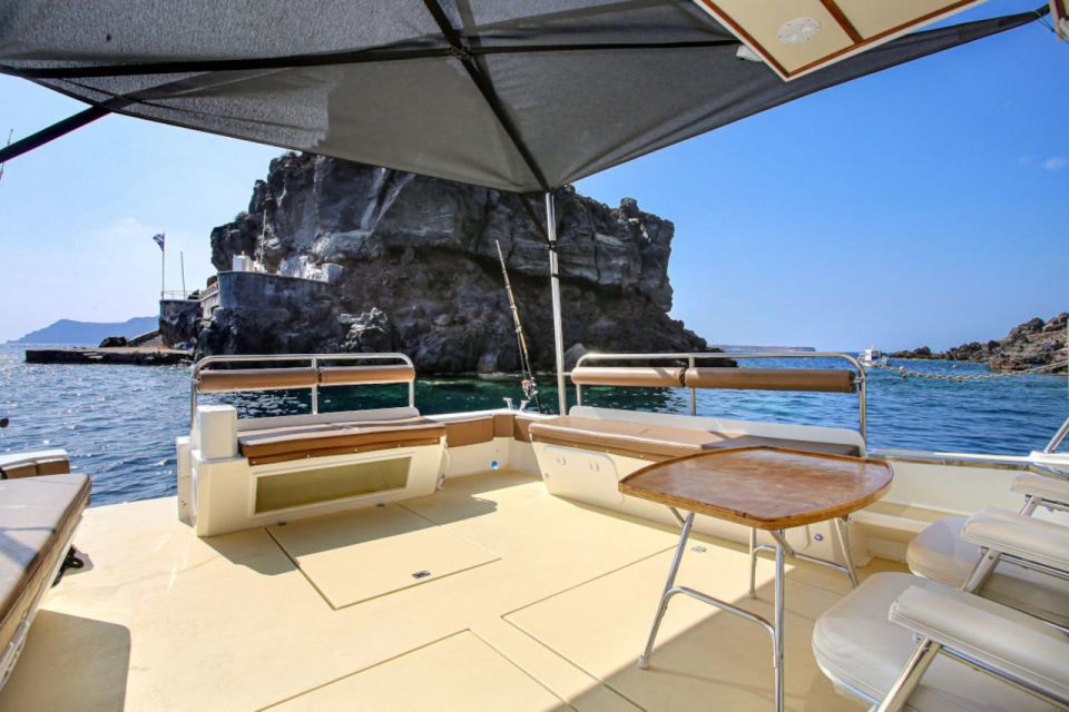 Santorini Private Cruise Sightseeing Tour With BBQ & Drinks - Professional Guidance and Captain