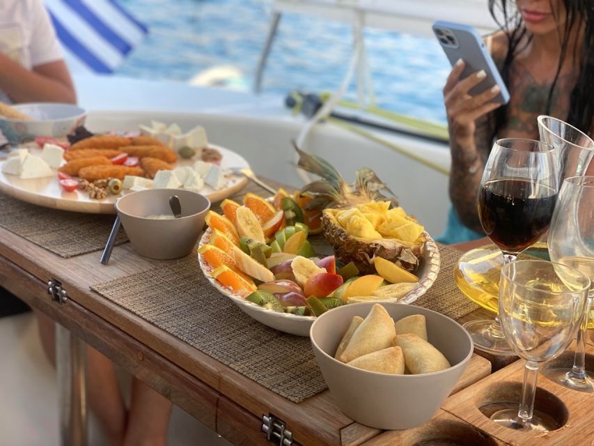 From Rethymno: Sunset Catamaran Cruise With Wine and Cheese - Common questions