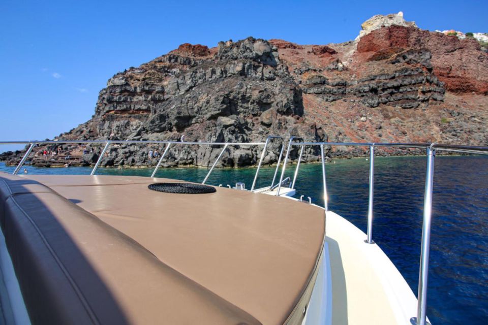 Santorini Private Cruise Sightseeing Tour With BBQ & Drinks - Common questions