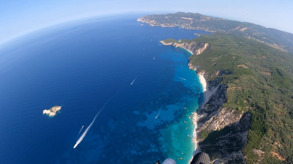 Corfu Paratrike Flight Over the Western Coastline - Key Points