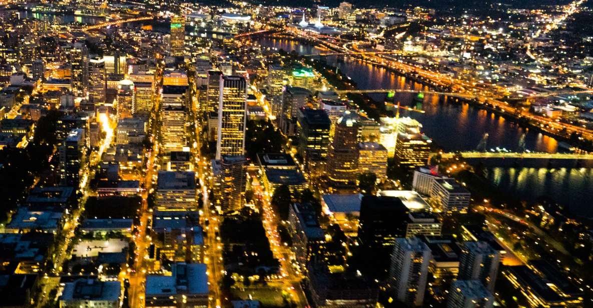 From Portland: City Lights Nighttime Helicopter Tour - Tour Details