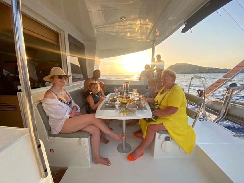 Hersonissos: Sunset Catamaran Trip With Finger Food & Drinks - Key Points