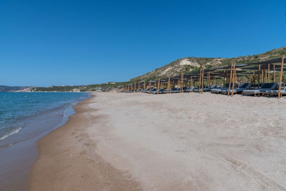 Kos: Diamond Beach Day With Transfers and Sun Lounge - Key Points