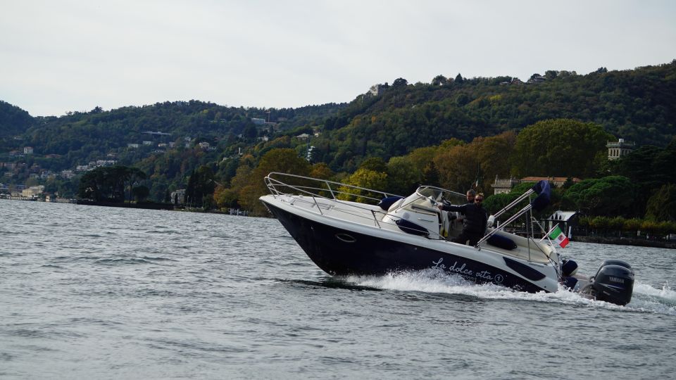 Lake Como: Glamour Private Tour 3 Hours Eolo Boat - Key Points