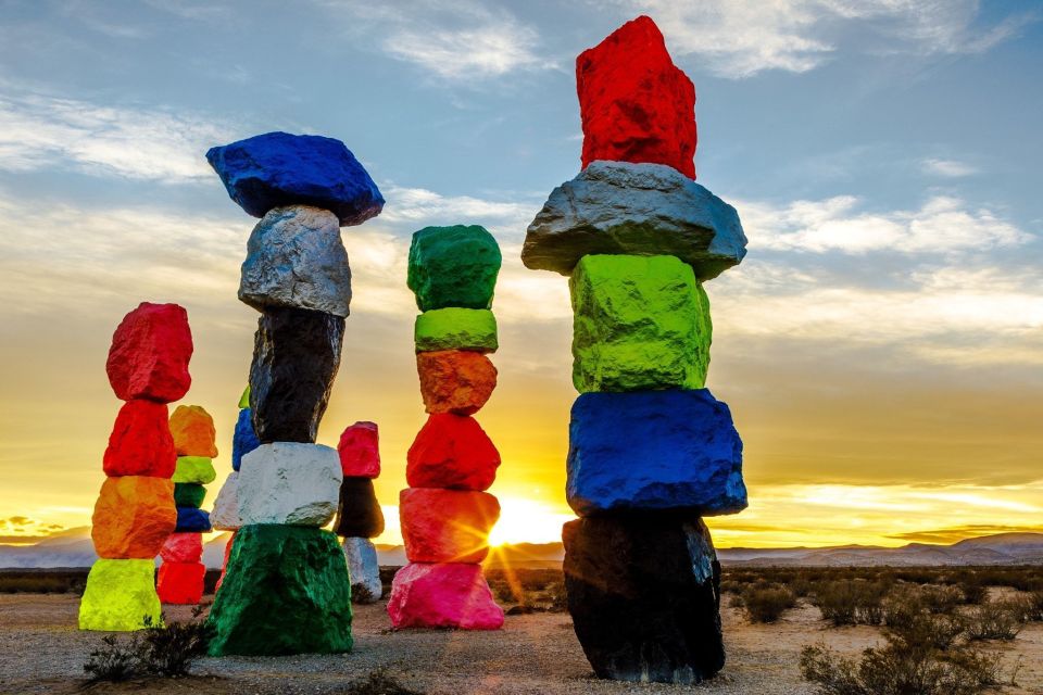 Las Vegas: Mojave, Red Rock Sign and 7 Magic Mountains Tour - Tour Pricing and Inclusions