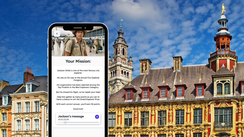 Lille: City Exploration Game and Tour on Your Phone - Key Points