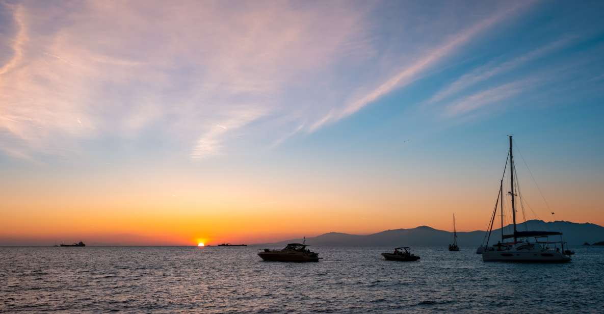 Mykonos: Sunset Cruise With a Buffet of Greek Delicacies - Key Points