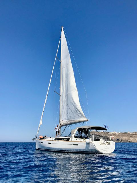 Santorini: 3-Day Oceanis 45 Yacht Charter With Crew - Key Points