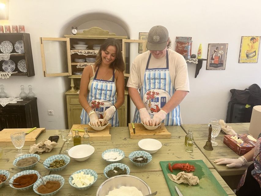 Santorini: Cooking Class, Local Menu and Dessert With Wine - Key Points