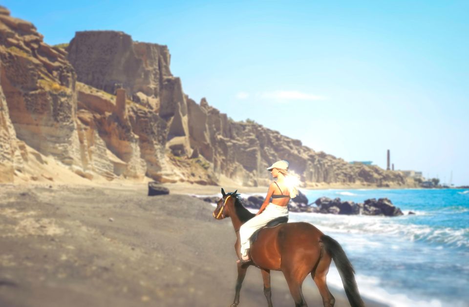 Santorini: Horseback Riding Tour on the Beach 1.5 Hours - Key Points