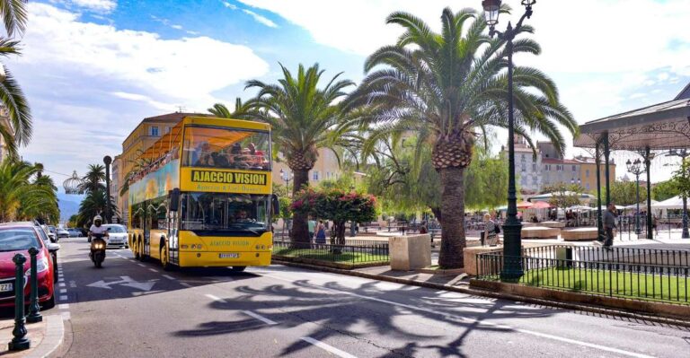 Ajaccio: Town Highlights and Coast Open-Top Bus Tour