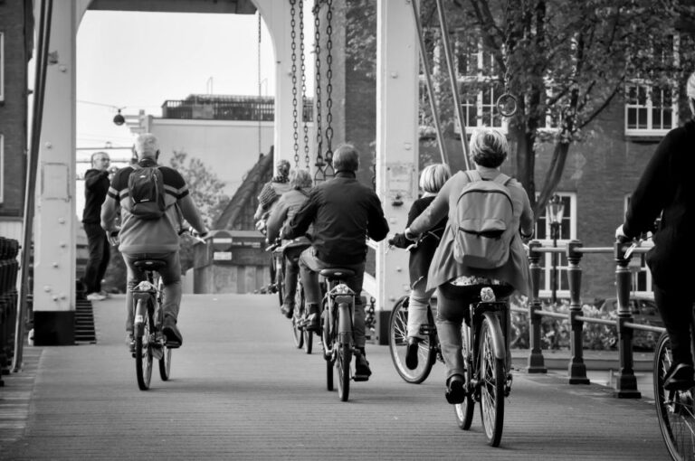 Amsterdam: Sightseeing Bike Tour With a French Guide