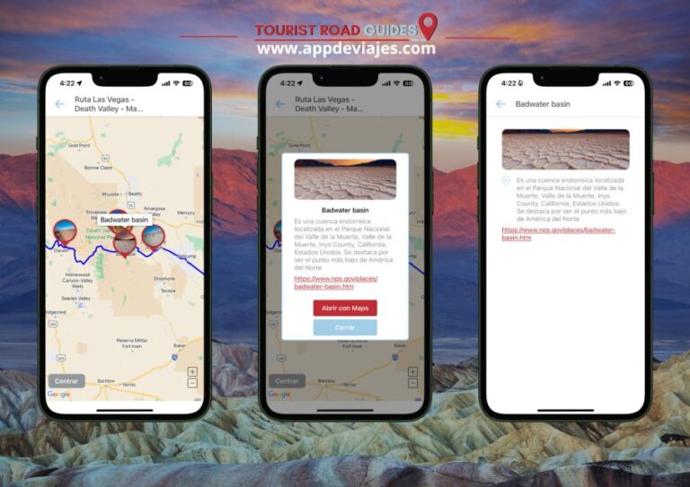 App Self-Guided Road Routes Death Valley