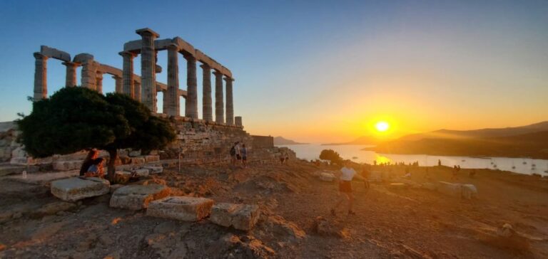 Athens: Blue Hop-on-Hop-off Bus and Cape Sounion Sunset Tour