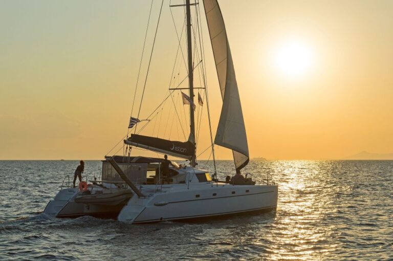 Athens Full-Day Cruise With a Sailing Catamaran