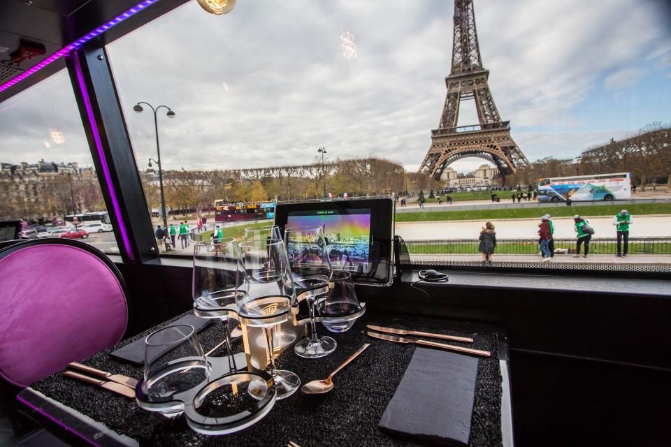 Champs Elysées Bus Toqué Lunch With a Glass of Champagne - Activity Details