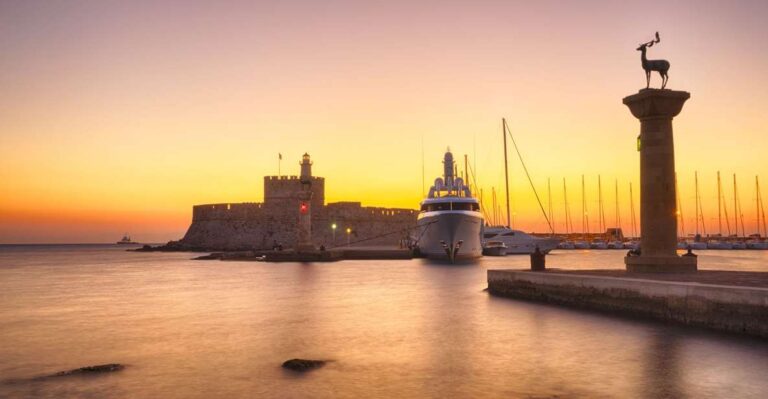 Faliraki: Evening RIB Cruise With Champagne and Sunset Views