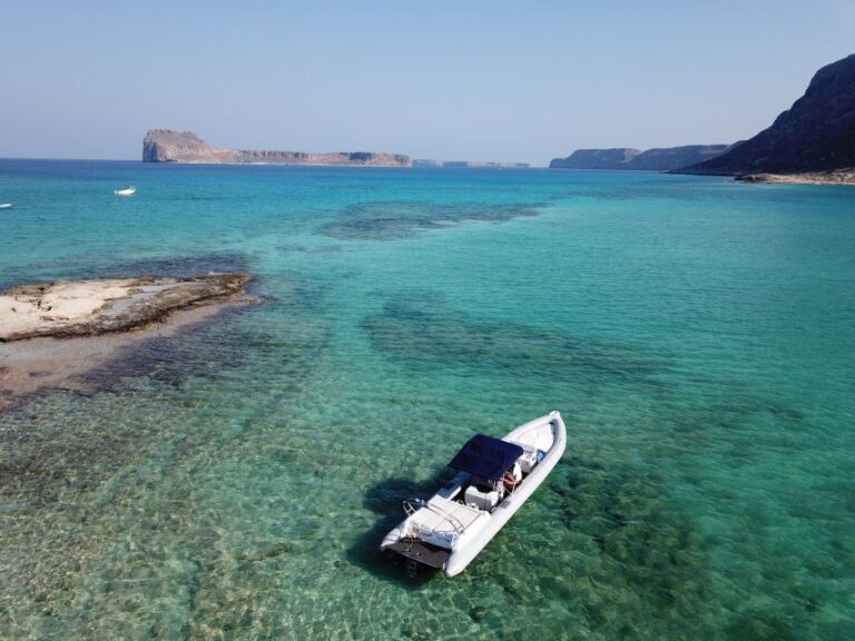 From Chania: Private Balos Bay & Gramvousa Island Boat Trip