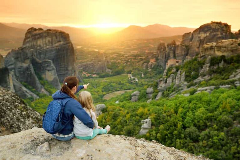 From Kalabaka: Meteora Sunset Tour With Monastery Visit