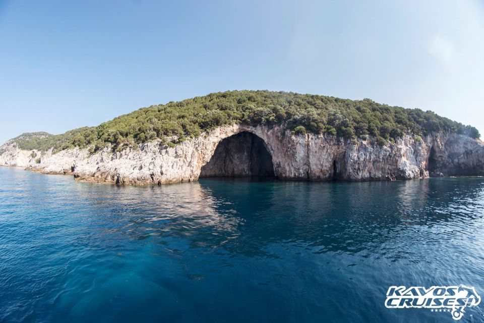 From Lefkimmi: Syvota, Blue Lagoon and Cave Sunset Cruise - Highlights and Inclusions