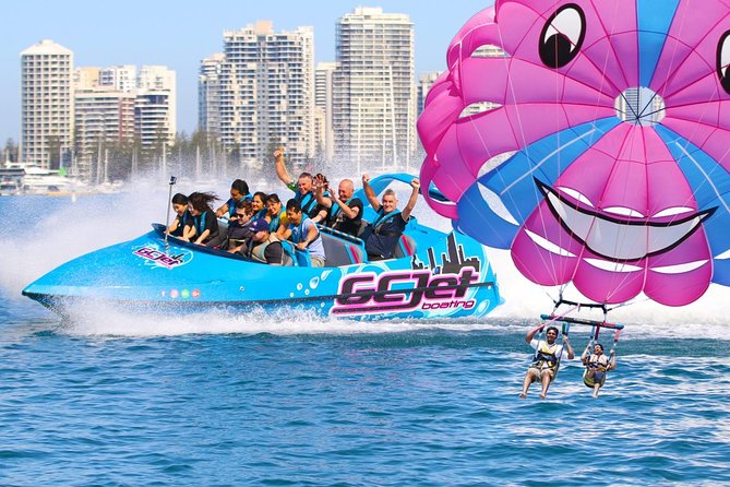 Gold Coast & Surfers Paradise – Parasail & V8 Jetboat Combo