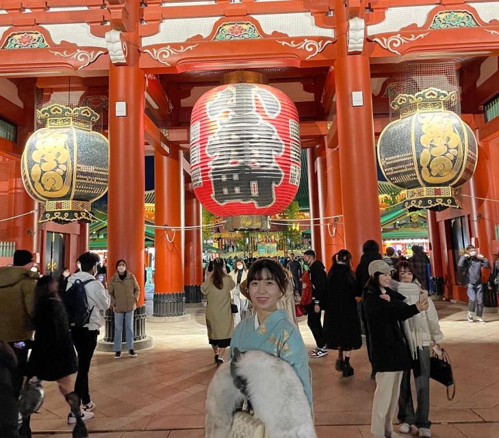 Guided Tour of Walking and Photography in Asakusa in Kimono