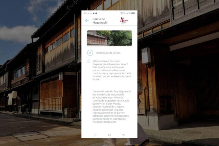 Kanazawa Self-Guided Tour App With Multi-Language Audioguide