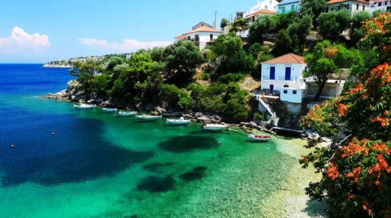 Kefalonia: Ithaca Cruise With Vathy and Swim Stops