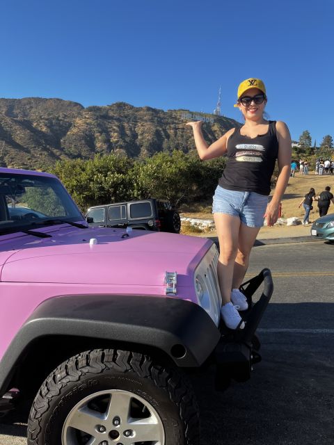 Los Angeles: Private Hollywood Sign Tour by Open Pink Jeep - Languages and Group Size