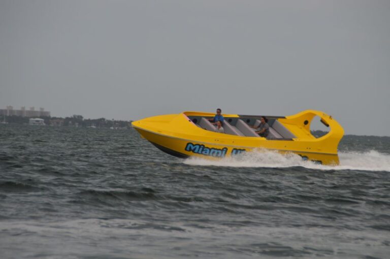 Miami: Speed Boat Sightseeing Thrill Ride