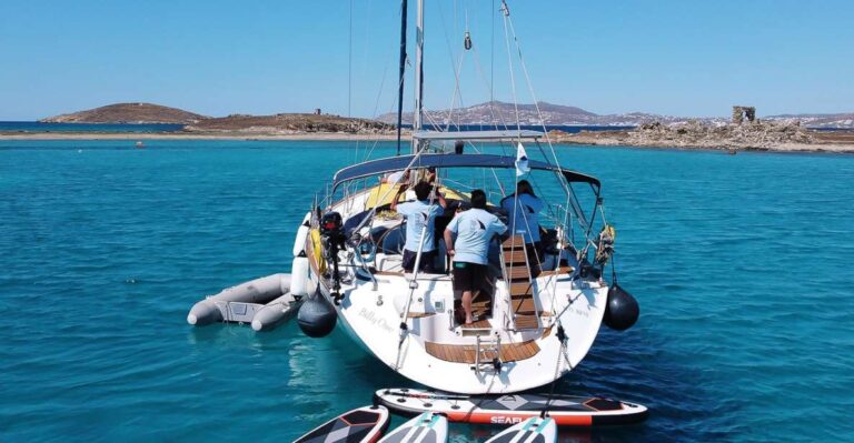 Mykonos: Delos and Rhenia Cruise With Swim and Greek Meal