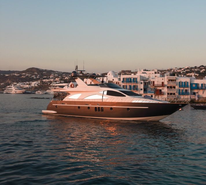 Mykonos: Private Luxury Yacht Cruise With Snacks and Drinks