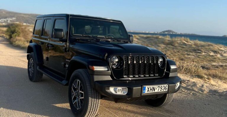 Rent Exclusive Jeep Wrangler 4x4e in Naxos