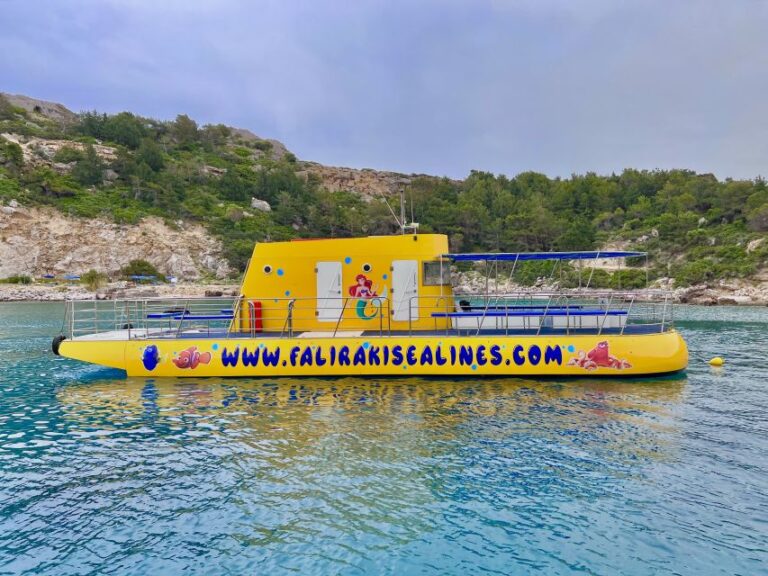 Rhodes: Yellow Submarine Swim Cruise With Drinks