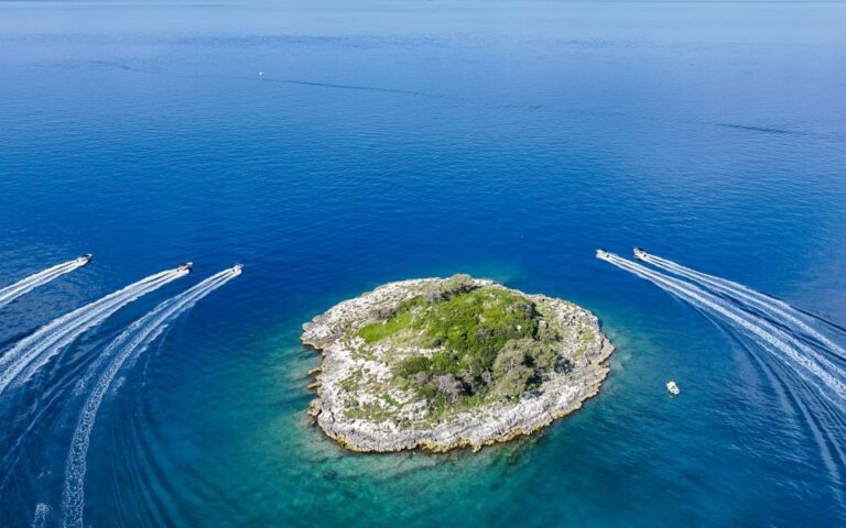 Rovinj: Rovinj Archipelago and South Coves Speedboat Tour