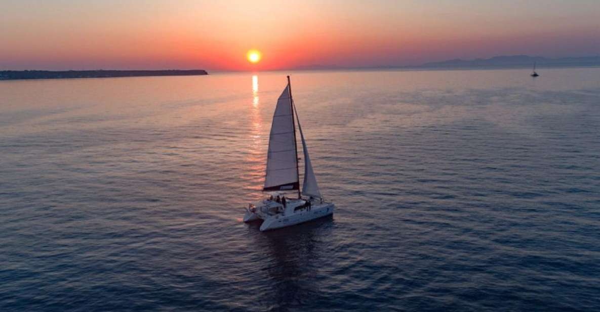 Santorini: Luxury Sunset Cruise With Dinner & Open Bar - Tour Details