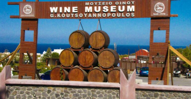 Santorini Visit Cave Wine Museum and Wine Tasting