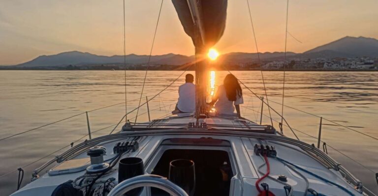 Sunset Sailing in Private Sailboat Puerto Banus Marbella