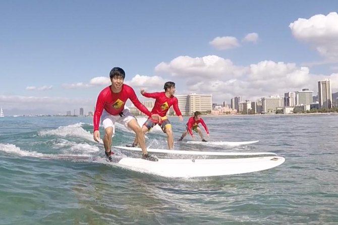 Surfing Open Group Lesson (Waikiki Courtesy Shuttle)