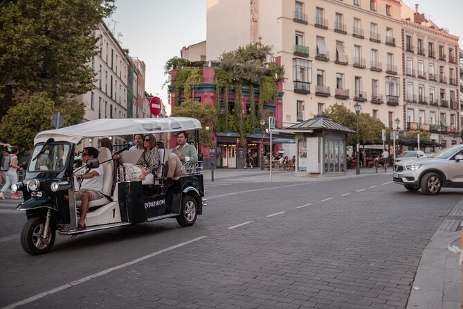 Tour of Historic Madrid in Private Eco Tuk Tuk