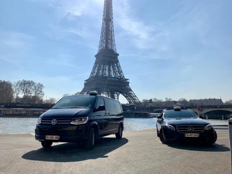 Transfer by Official Taxi Paris CDG Orly Disney Airport