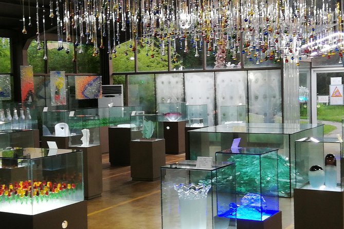 Visitors to Jeju Glass Museum and Experience