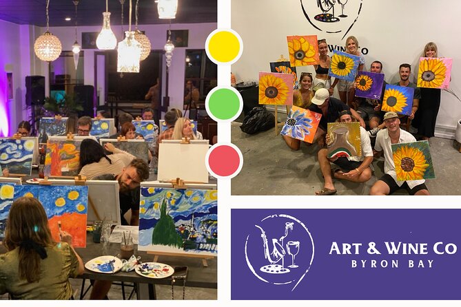 Adults Art and Wine Class in Byron Bay - Whats Included in the Class