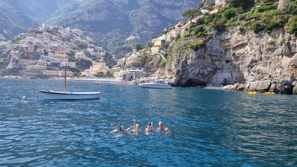 Amalfi Coast Private Comfort Boat Tour 7.5 - Duration and Languages