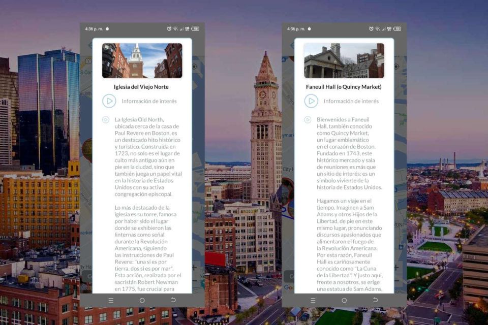 App Self-Guided Tours With Audioguide Boston - Tour Features