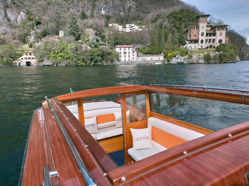 Boat Tour From Menaggio by Classic Venetian Limousine - English-Speaking Driver and Cancellation Policy